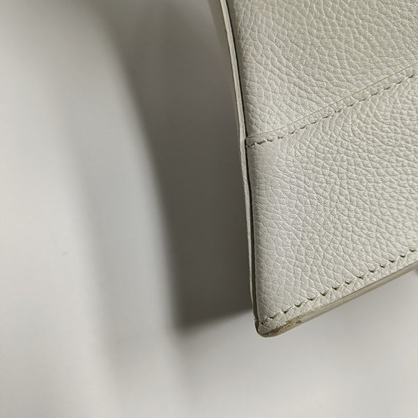 Hourglass S Calfskin White