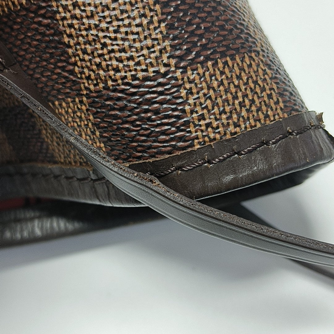 NEVERFULL MM Damier Ebene Coated Canvas Brown
