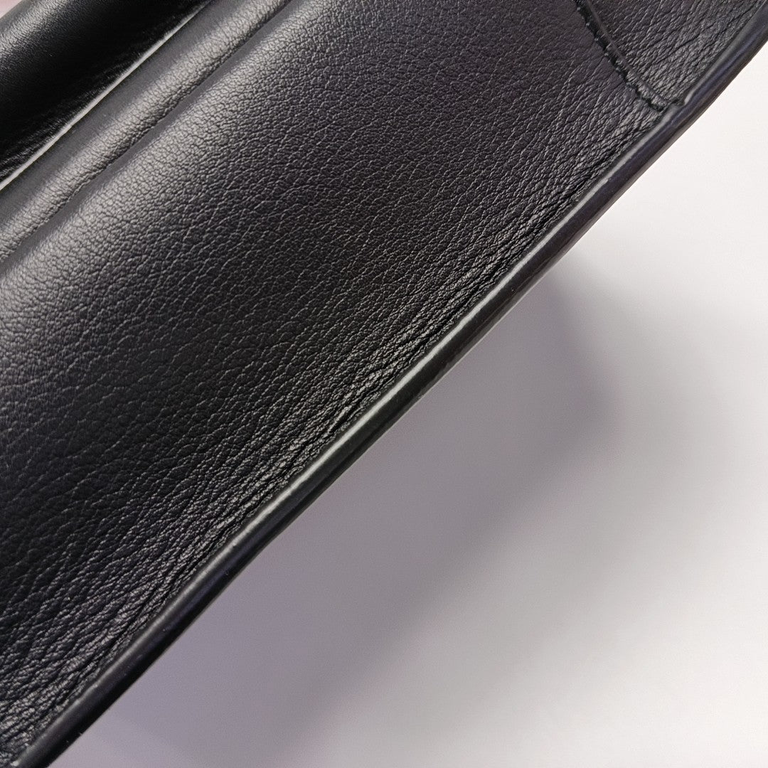 Calfskin Shoulder Bag Black
