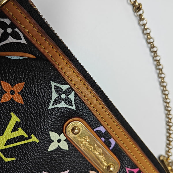 LV × TM VINTAGE MILLA Monogram Coated Canvas Black