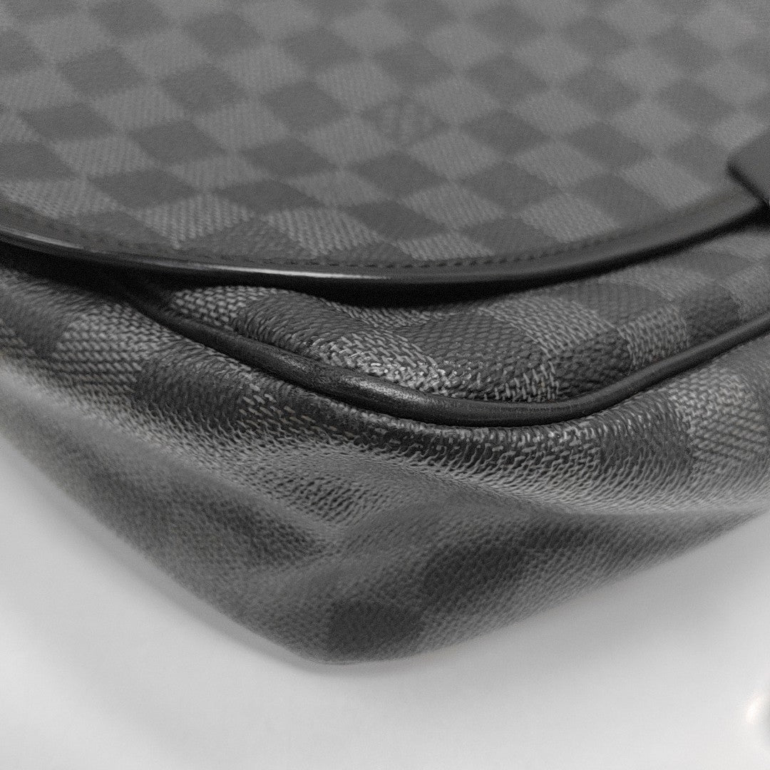 DISTRICT GM Damier Graphite Coated Canvas Black