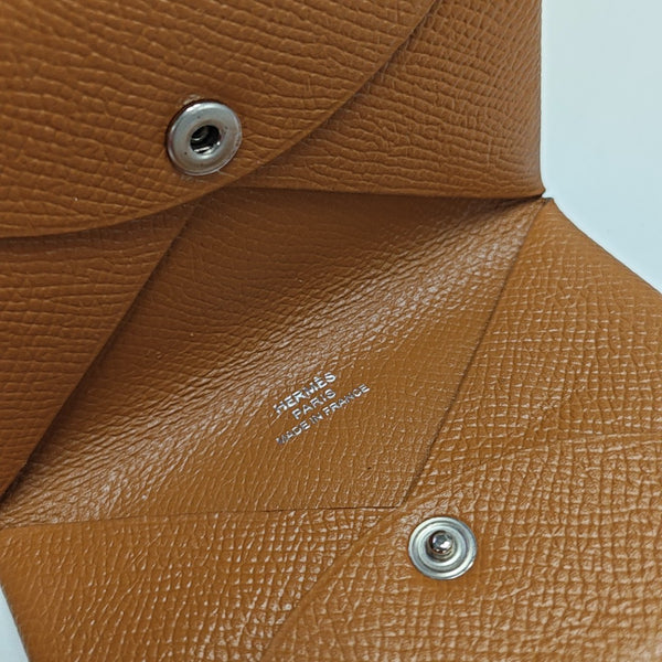 Calvi Epsom Brown Card Holder