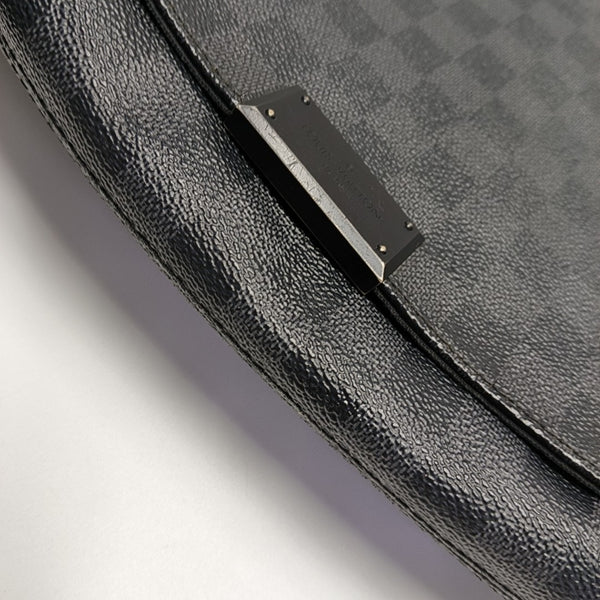 DISTRICT MM Damier Graphite Coated Canvas Gray