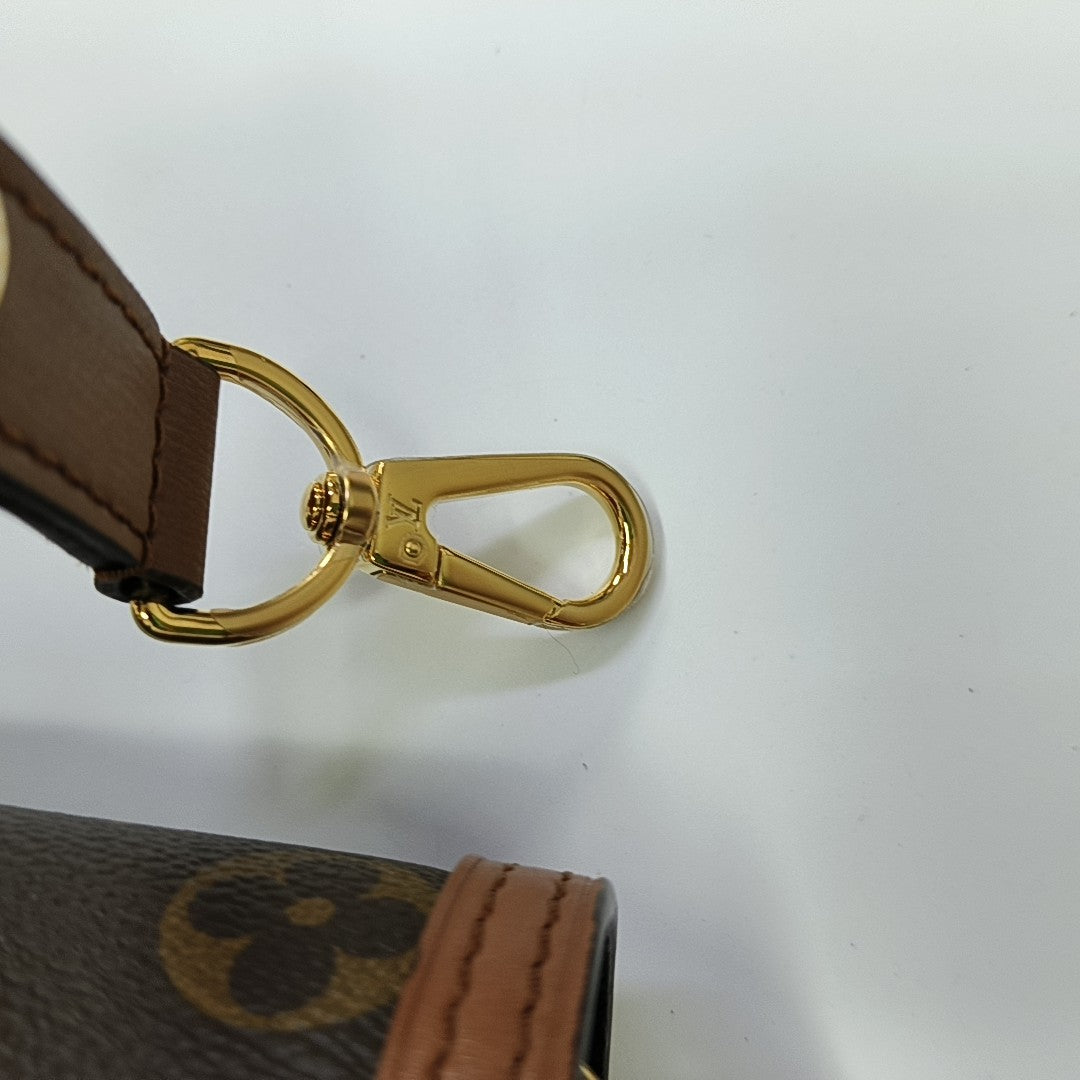 DAUPHINE Mini Monogram Coated Canvas Brown