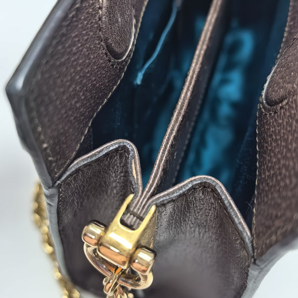 Ophidia Small Monogram Coated Canvas Beige