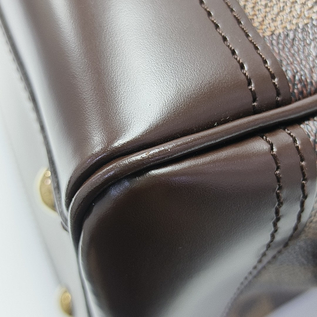 KNIGHTSBRIDGE Damier Ebene Coated Canvas Brown