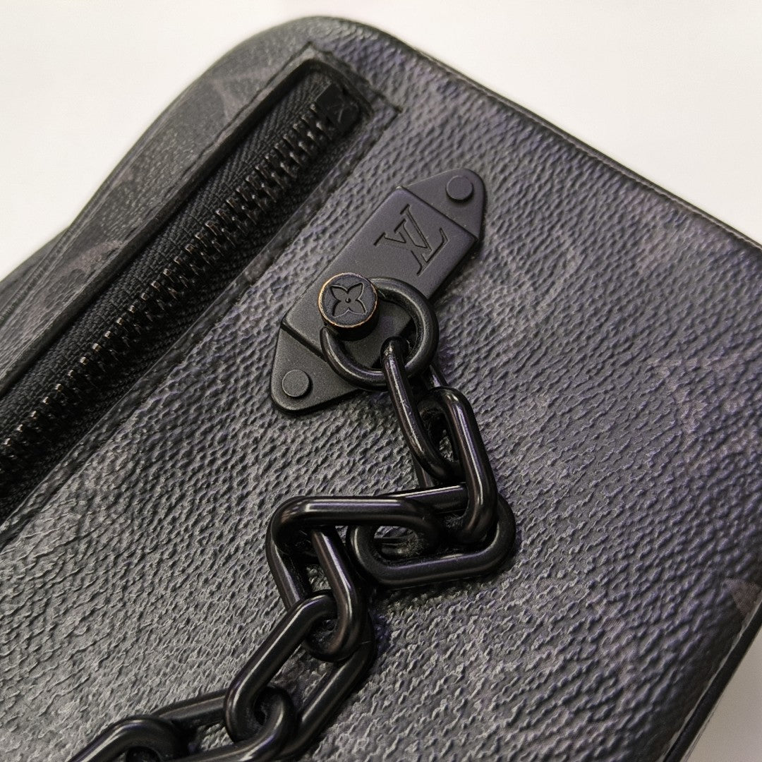 VOLGA Monogram Coated Canvas Black
