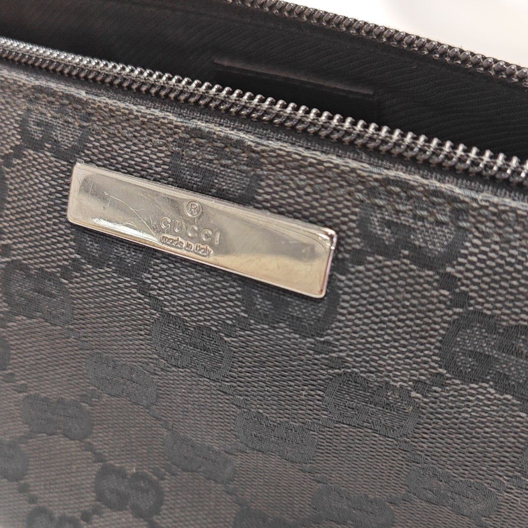 Boat Pochette Monogram Canvas Black