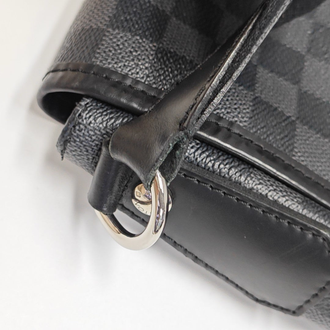 DANIEL GM Damier Graphite Coated Canvas Gray