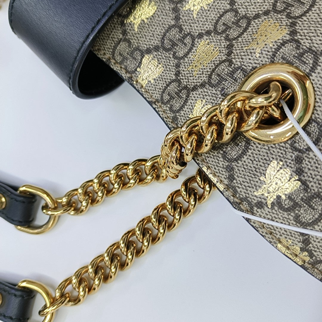 Padlock Medium Monogram Coated Canvas Brown