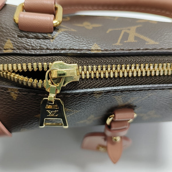 PETITE MALLE Monogram Coated Canvas Brown