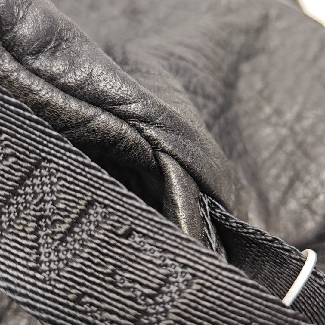 Leather Backpack Black
