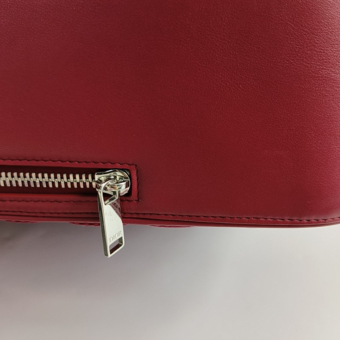 World Tour Large Calfskin Red