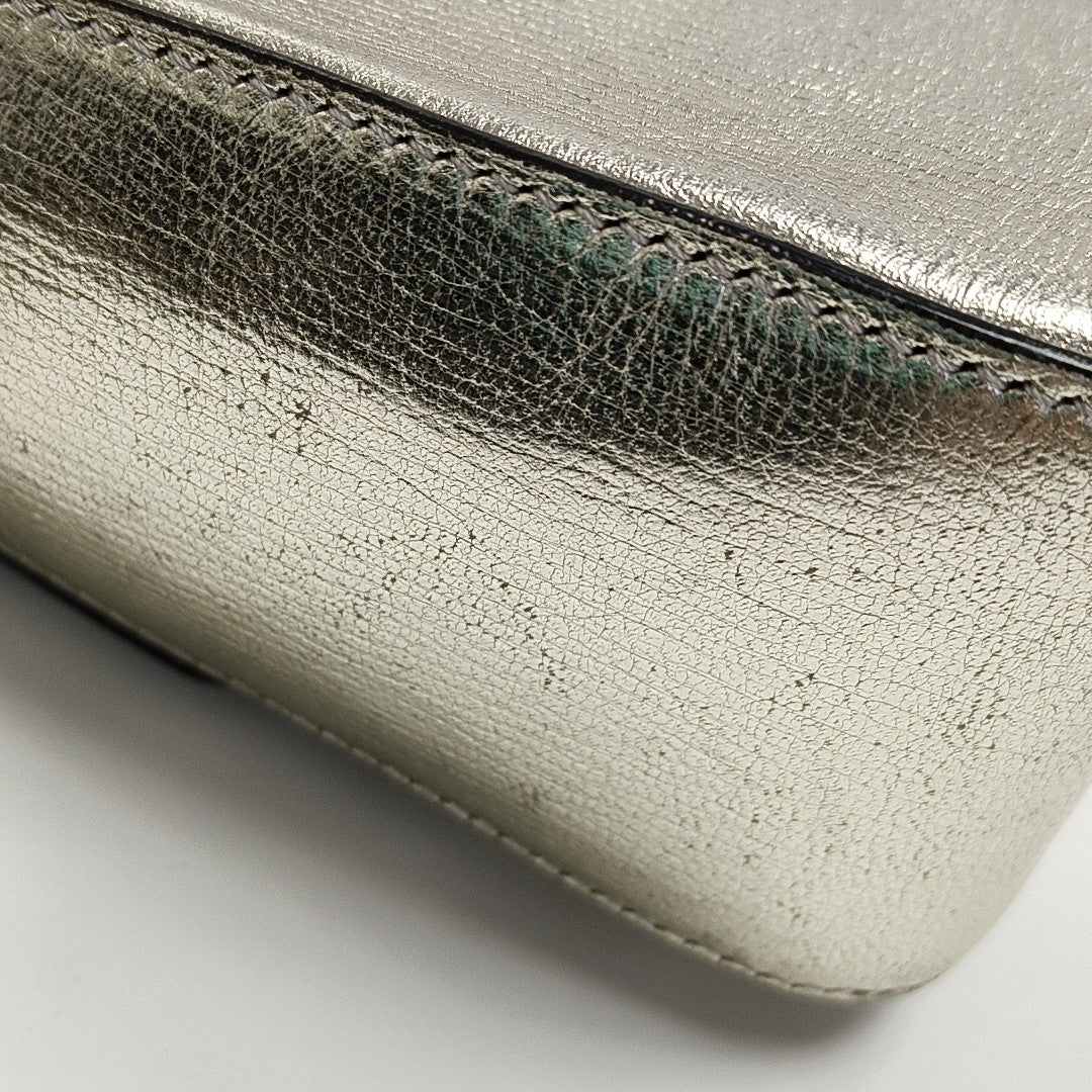 Gancino Calfskin Silver