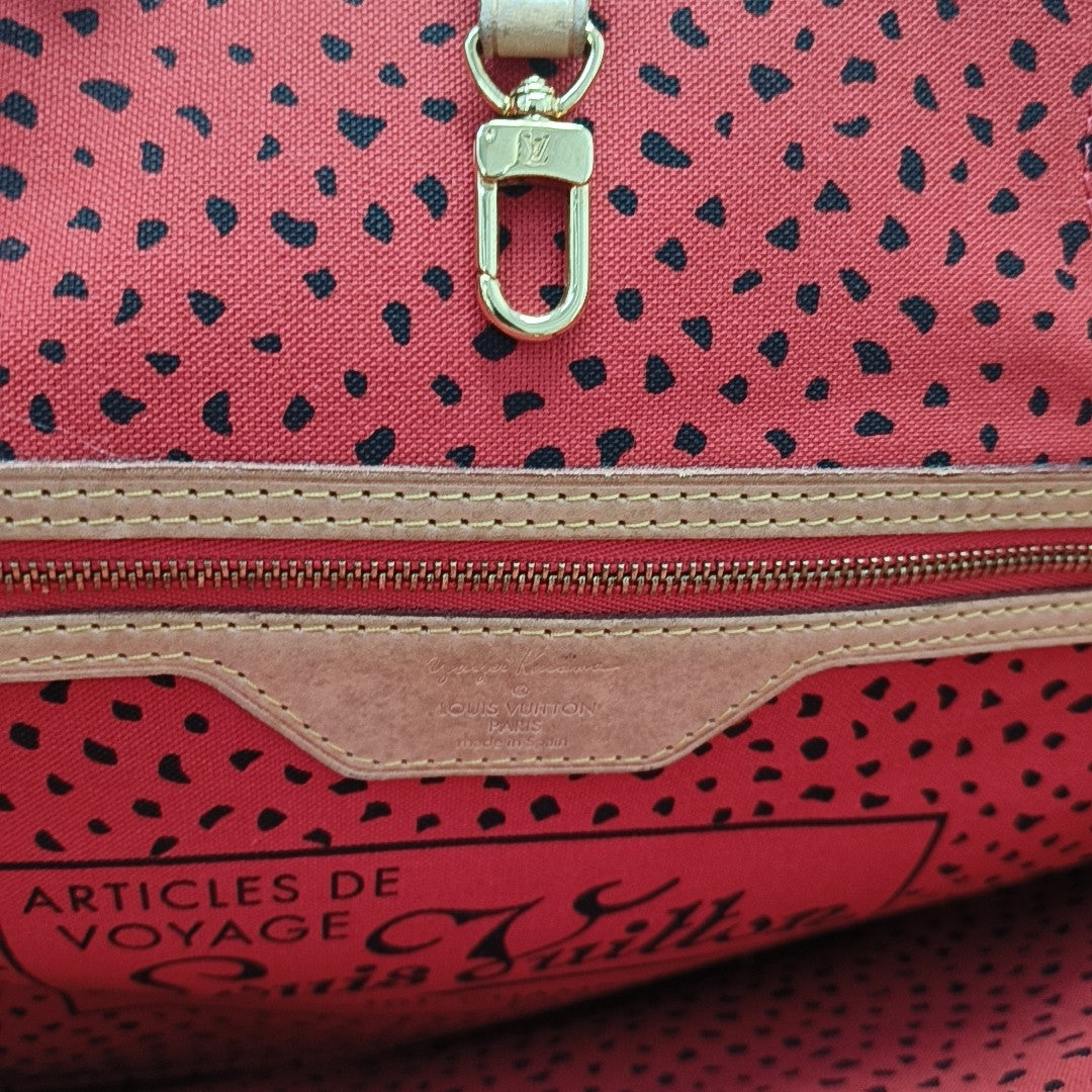 NEVERFULL MM Monogram Coated Canvas Brown