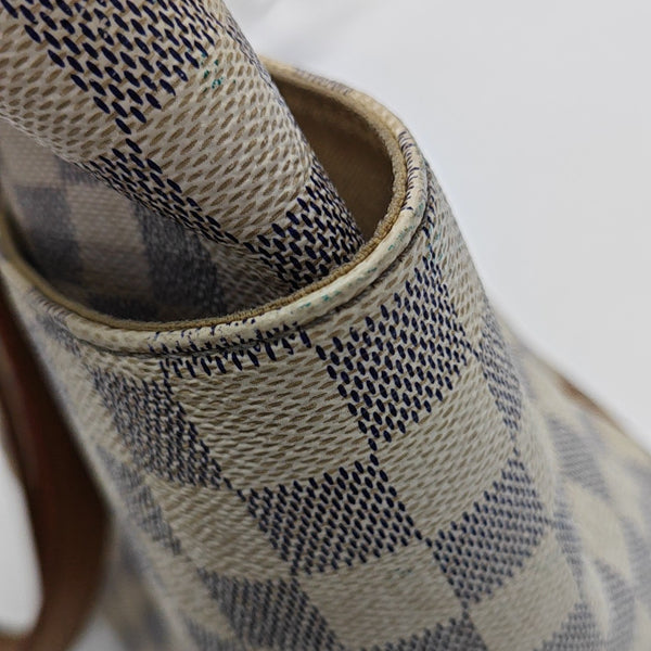 TOTALLY MM Damier Azur Coated Canvas White