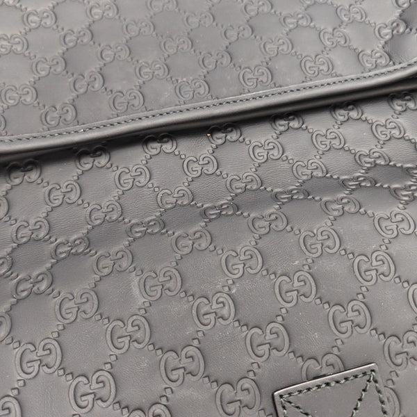 Monogram Calfskin Shoulder Bag Black