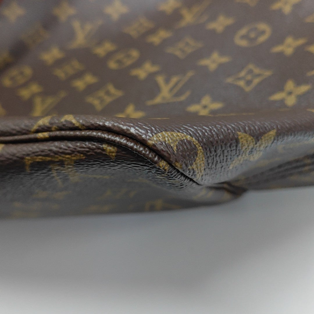 NEVERFULL GM Monogram Coated Canvas Brown