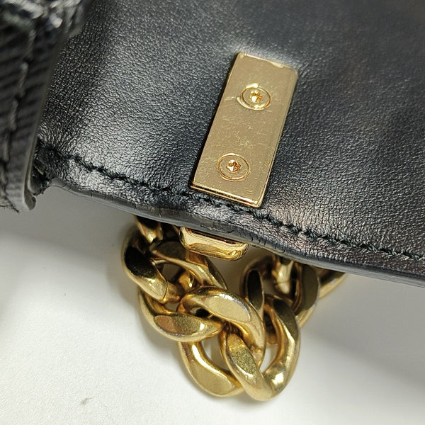 Sidonie Saffiano Calfskin Black