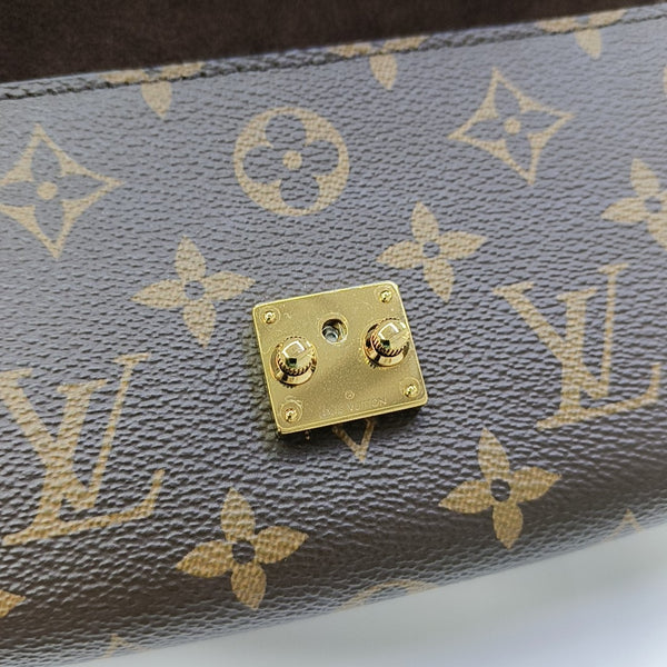 Pochette Camille Monogram Coated Canvas Brown