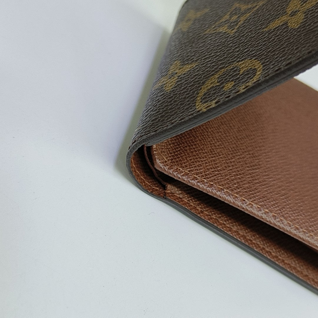 MARCO Monogram Coated Canvas Brown Wallet