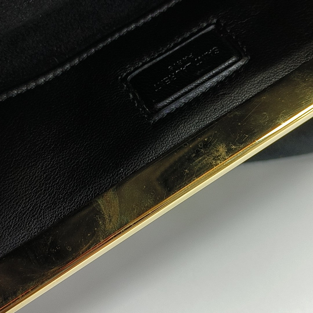 Suede Clutch Black