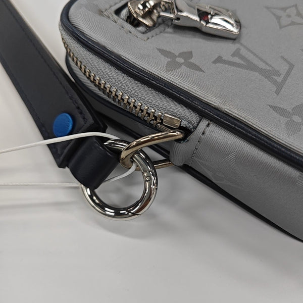 ALPHA Monogram Coated Canvas Silver