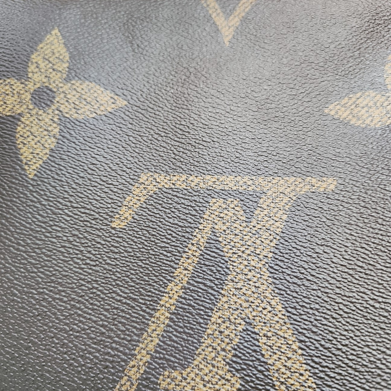 ONTHEGO MM Monogram Coated Canvas Brown