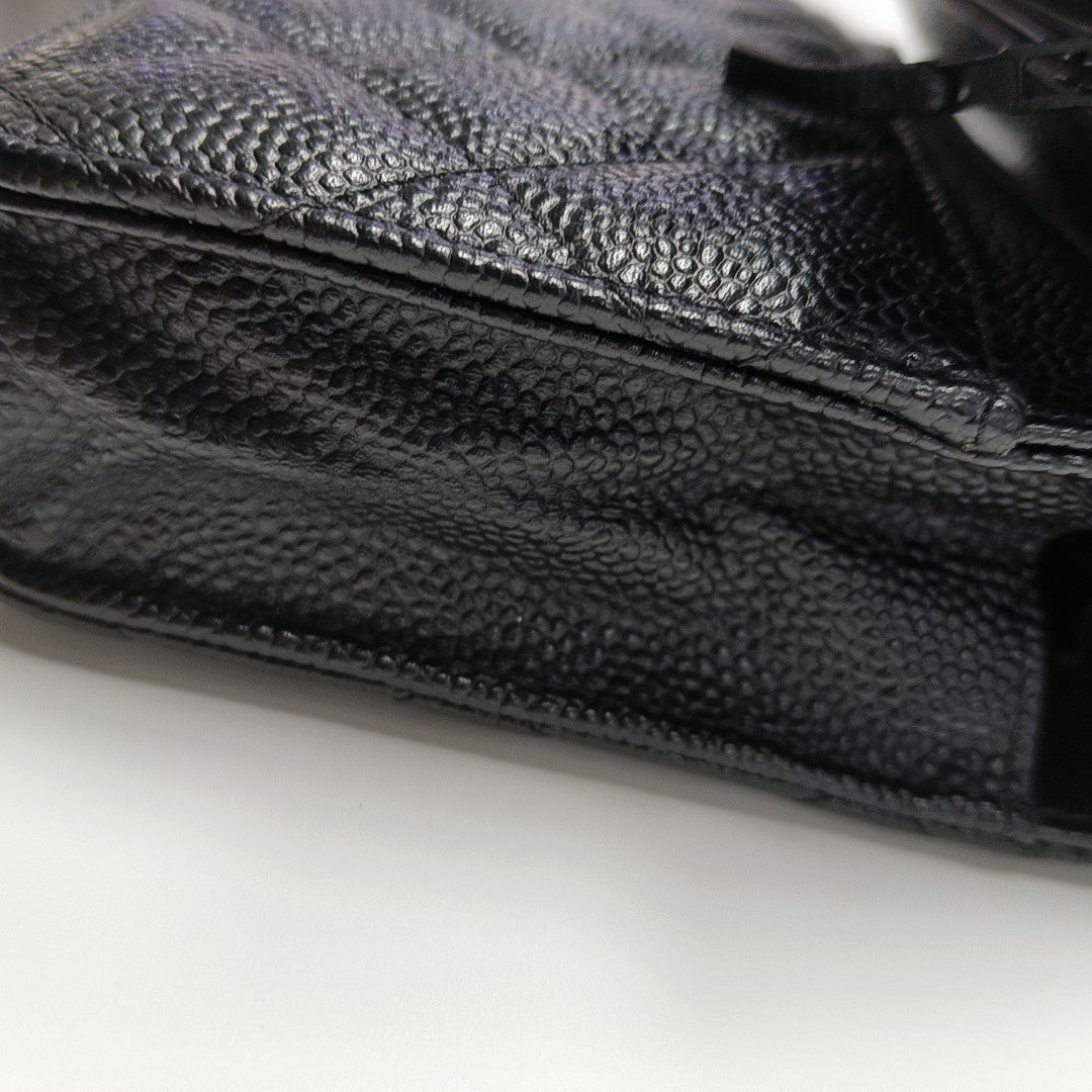 WOC Quilted Grained Calfskin Black