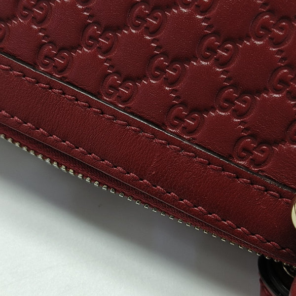 Microguccissima Monogram Calfskin Red
