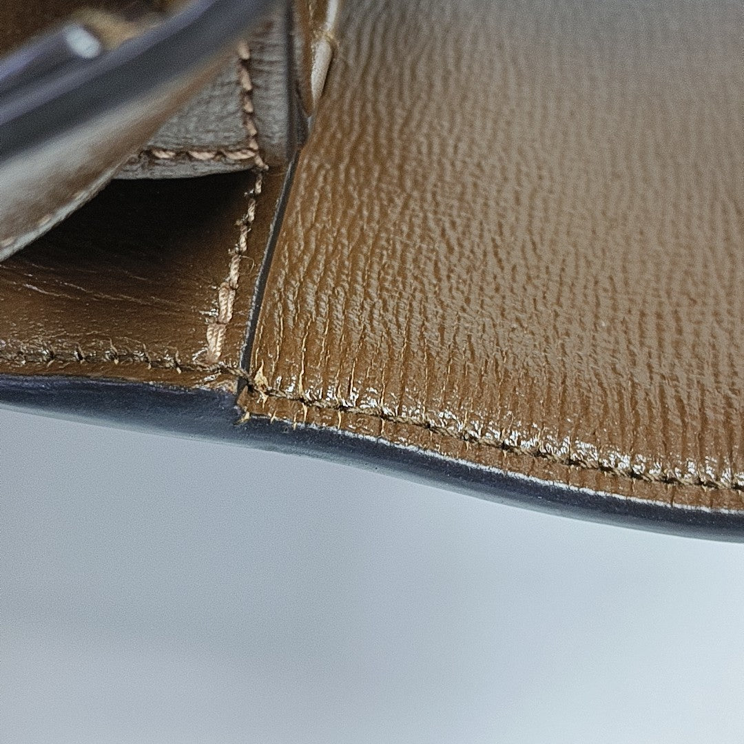 Horsebit 1955 Medium Monogram Coated Canvas Beige