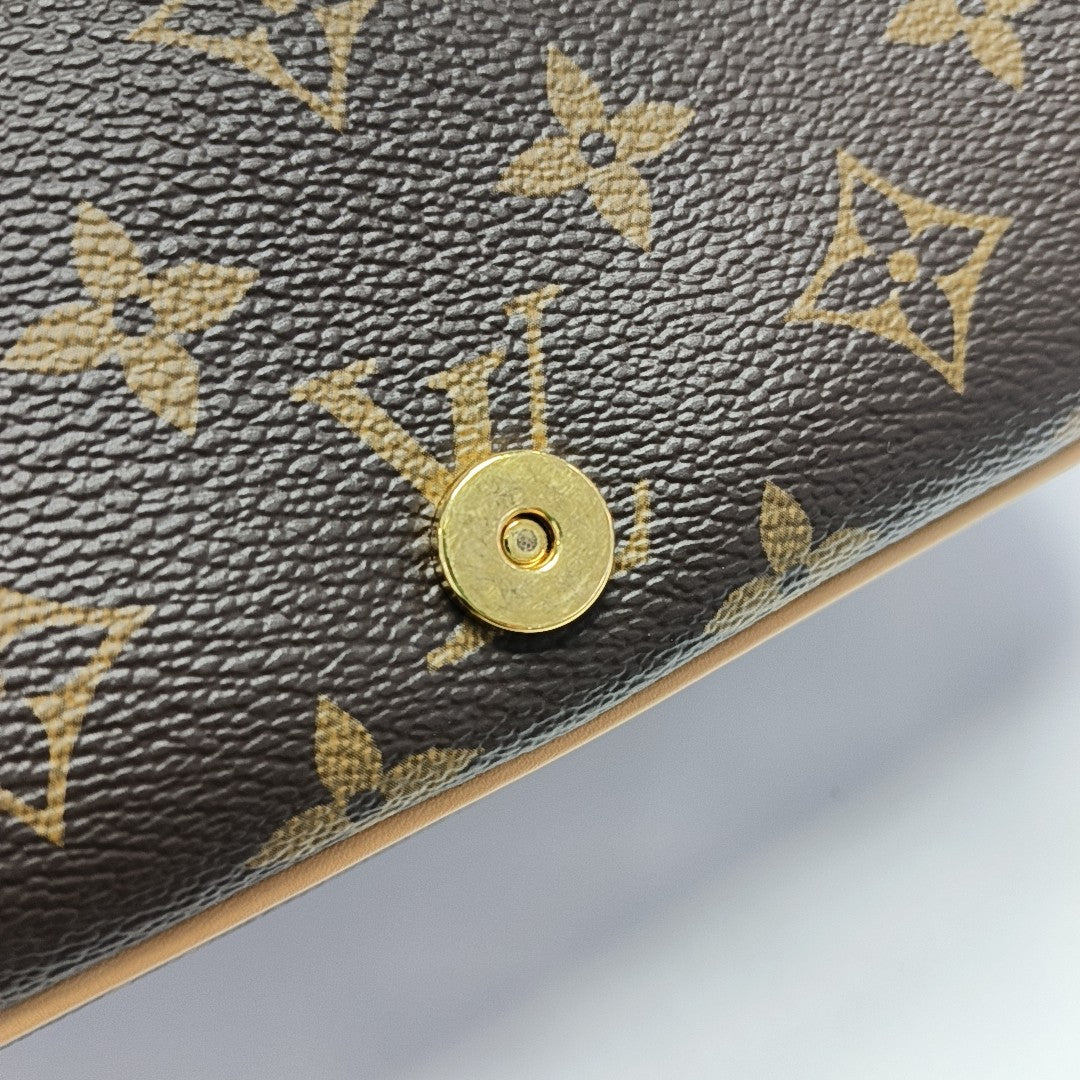 DIANE Monogram Coated Canvas Brown