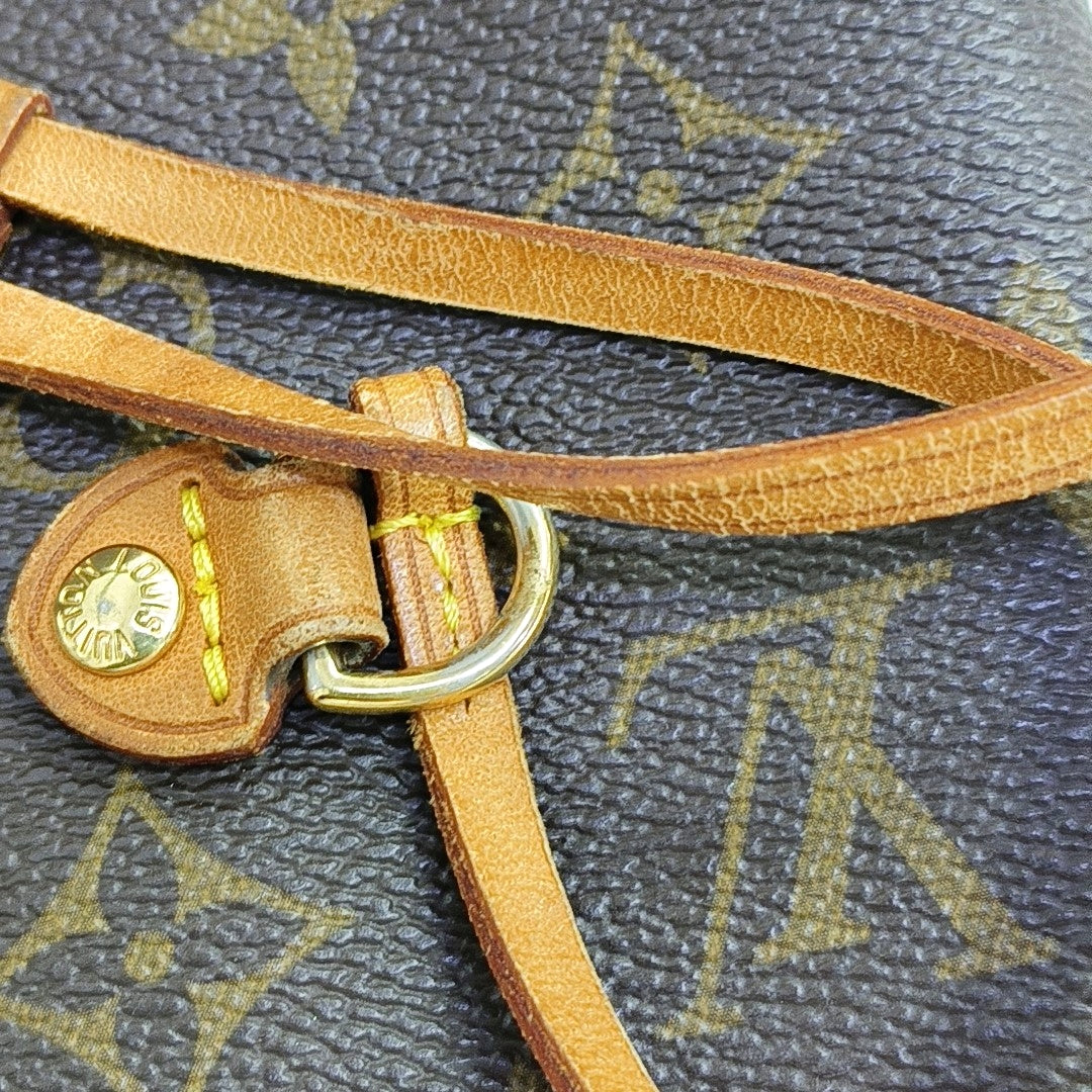 NEVERFULL MM Monogram Coated Canvas Brown