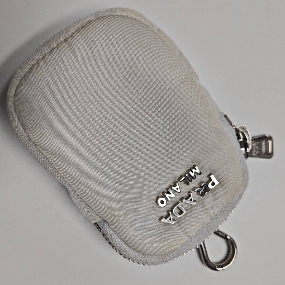 Fabric Shoulder Bag White