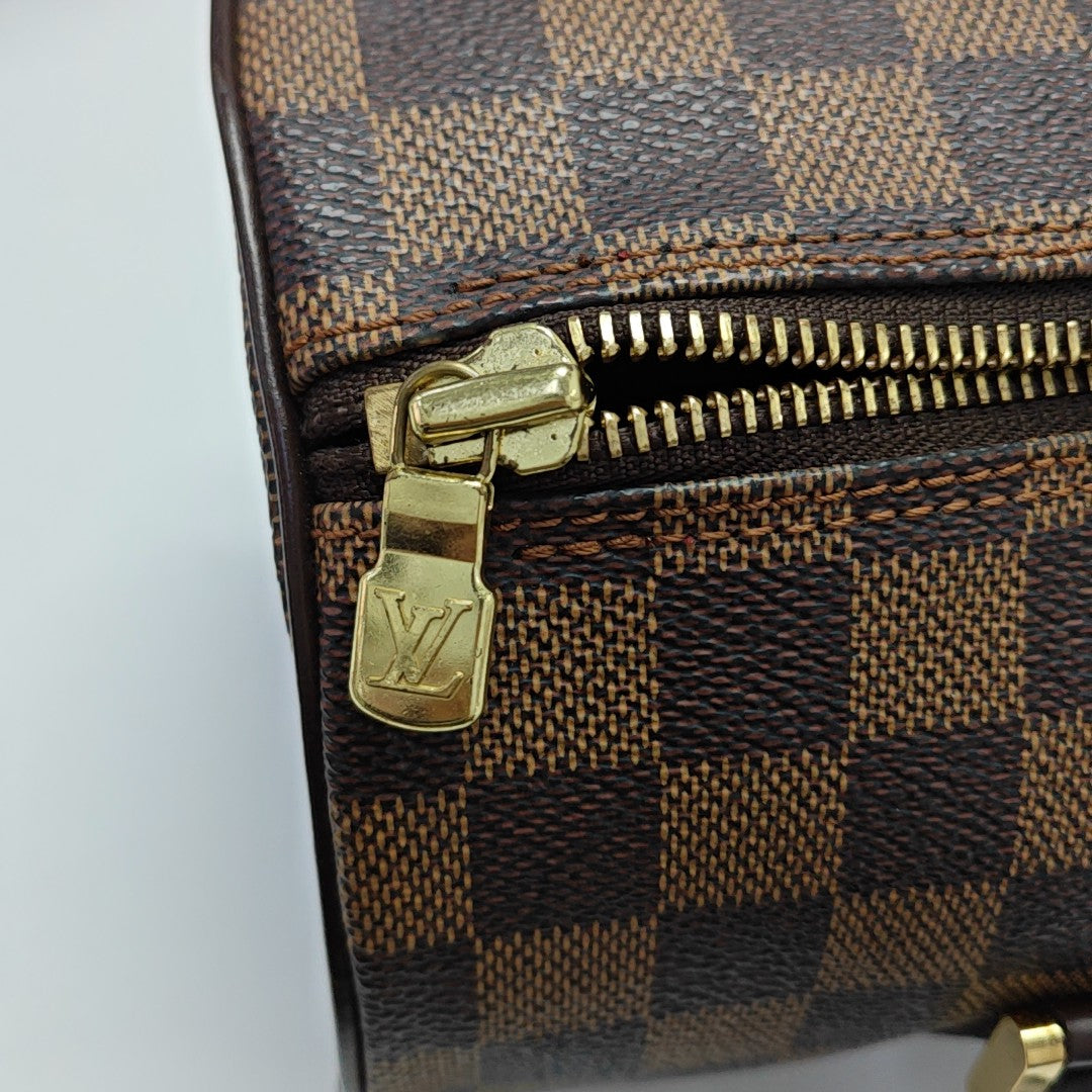 PAPILLON 30 Damier Ebene Coated Canvas Brown