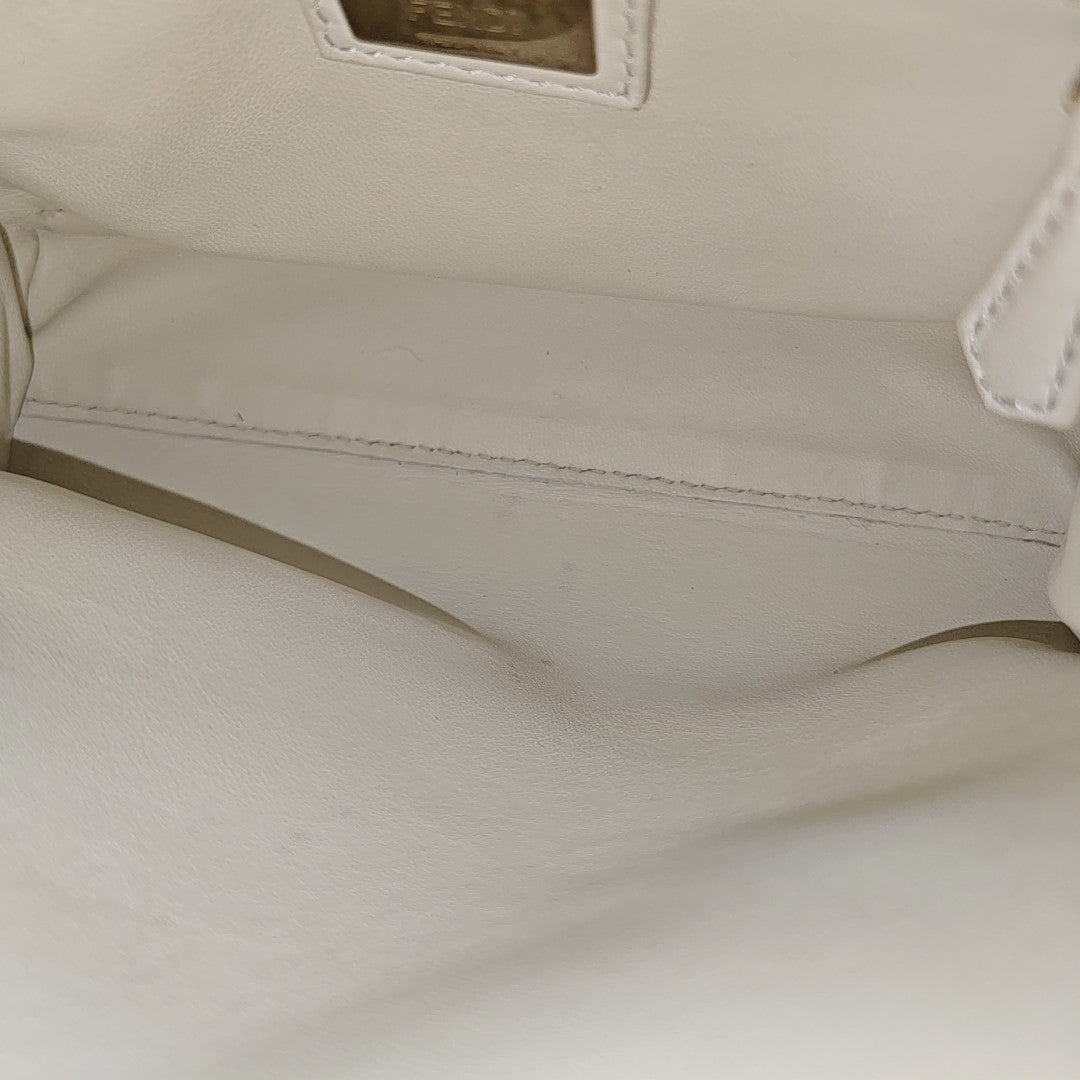 Peekaboo Mini Calfskin White