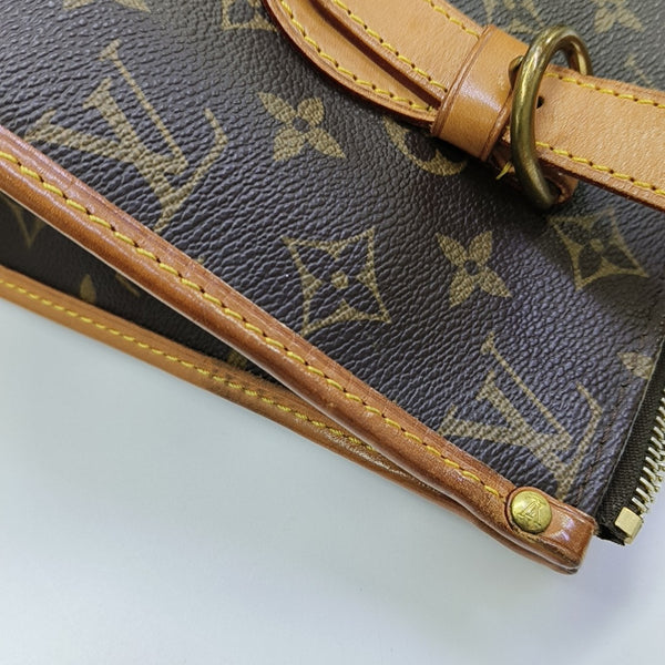 POPINCOURT Monogram Coated Canvas Brown