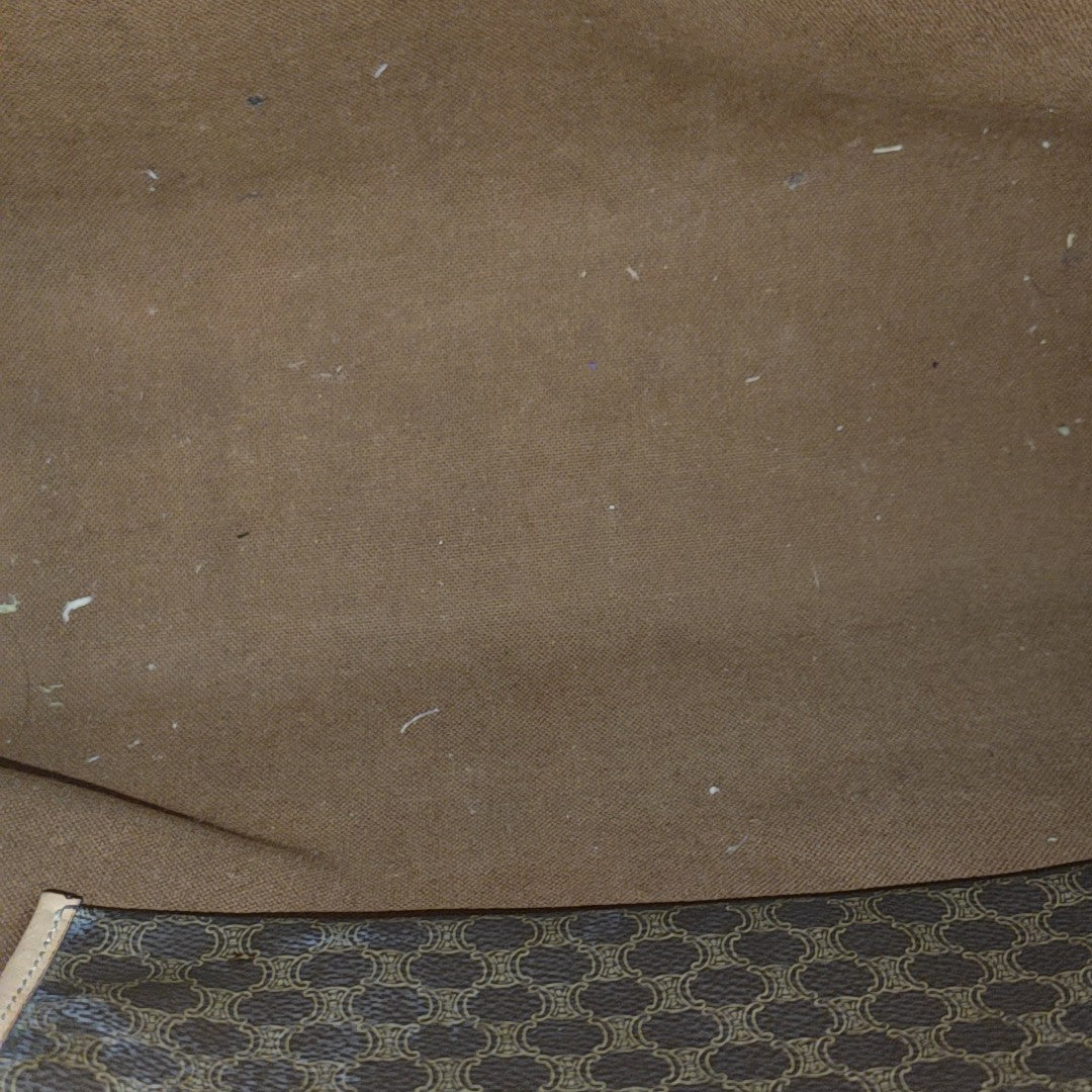 Coated Canvas Tote Bag Brown