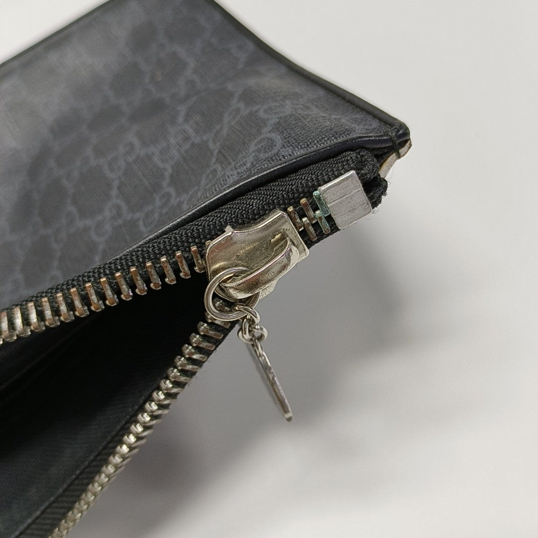 Courrier Monogram Coated Canvas Black