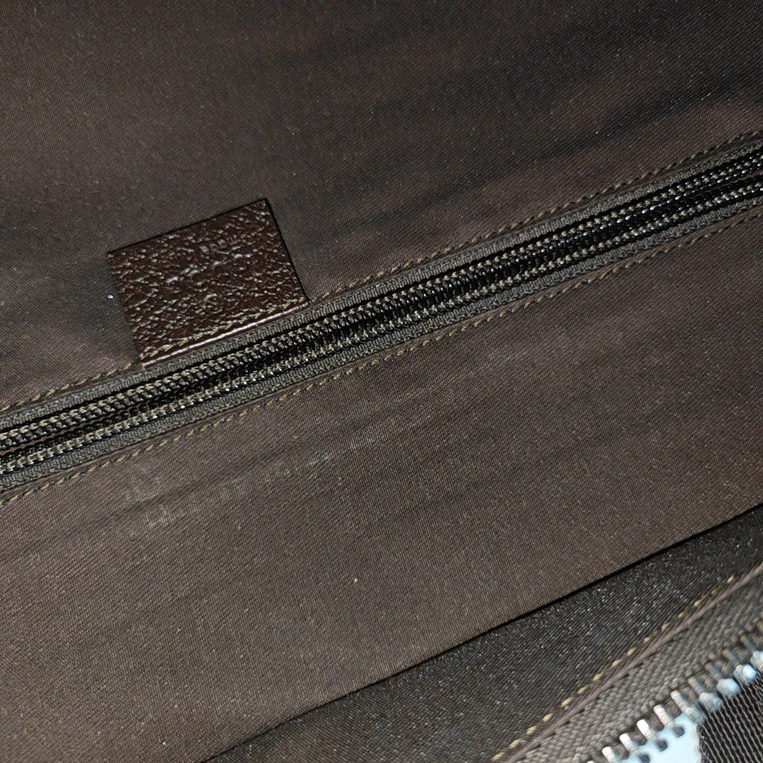 Monogram Canvas Tote Bag Brown