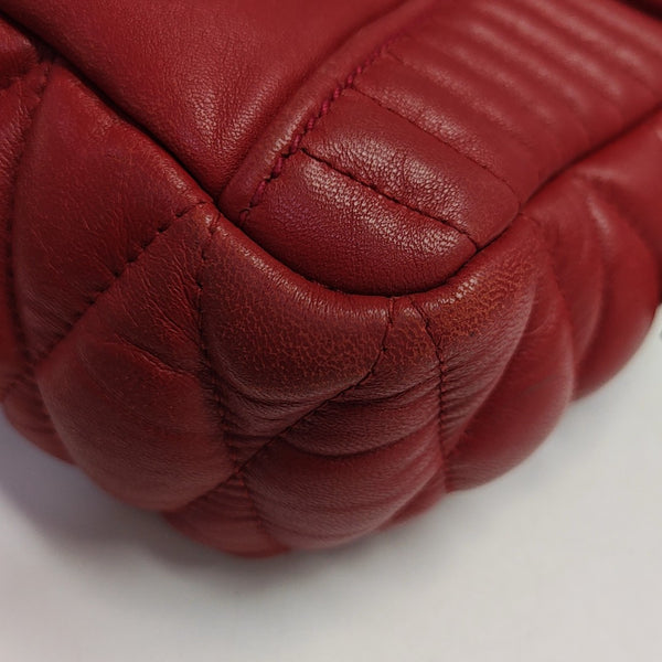 Miu Confidential Quilted Lambskin Red