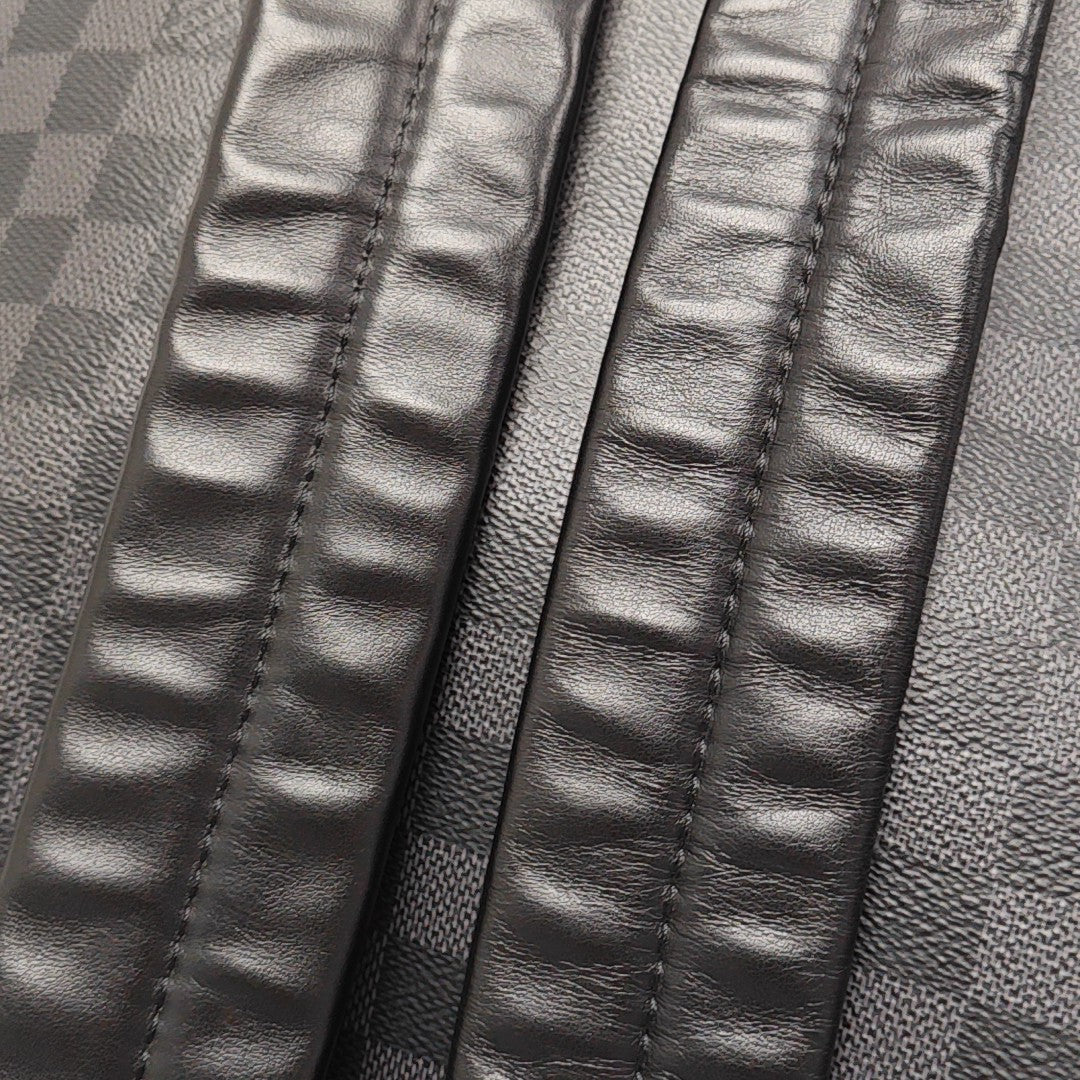 JOSH Damier Graphite Calfskin Gray