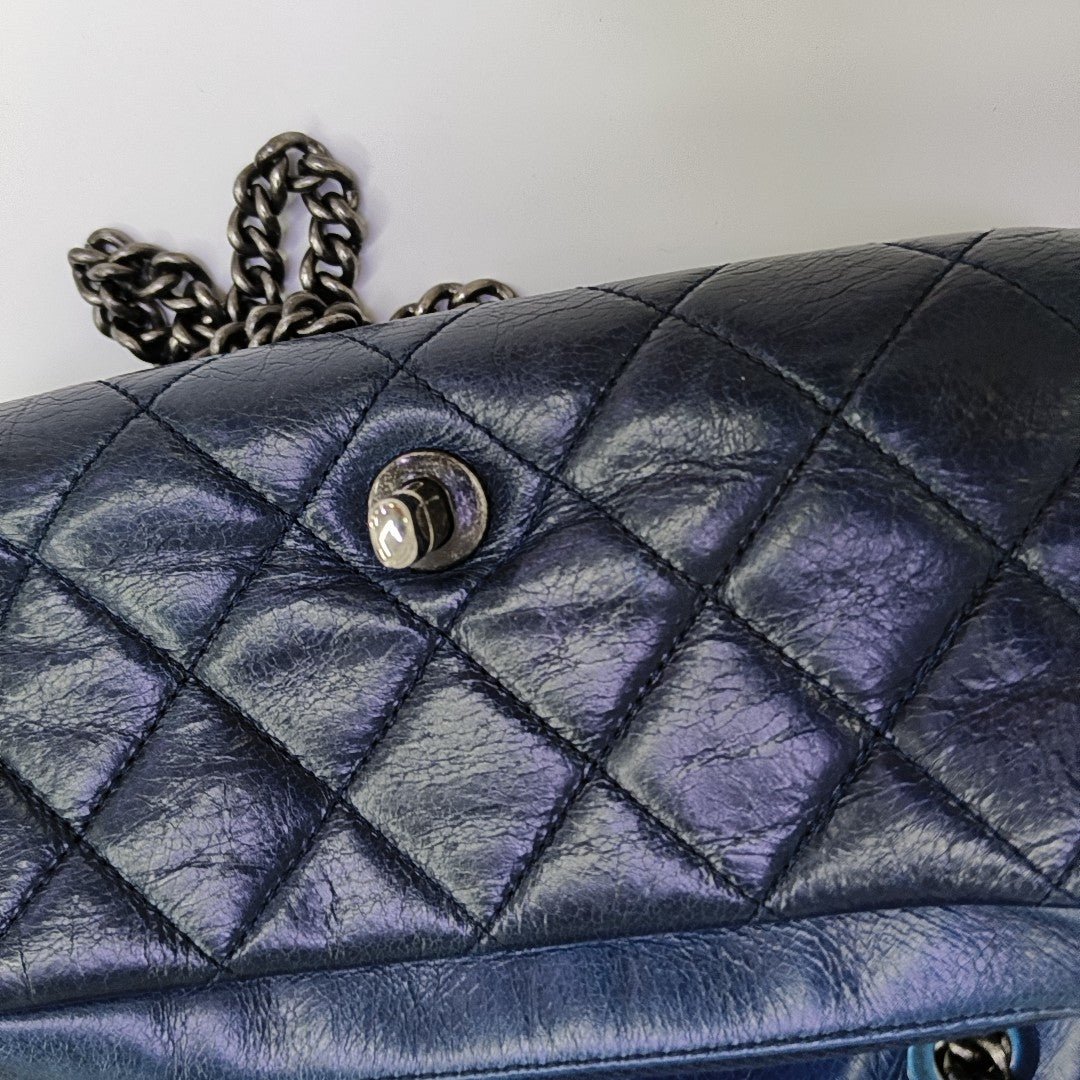 Quilted Calfskin Blue