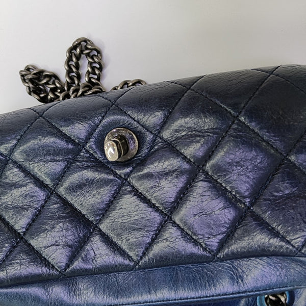 Quilted Calfskin Blue