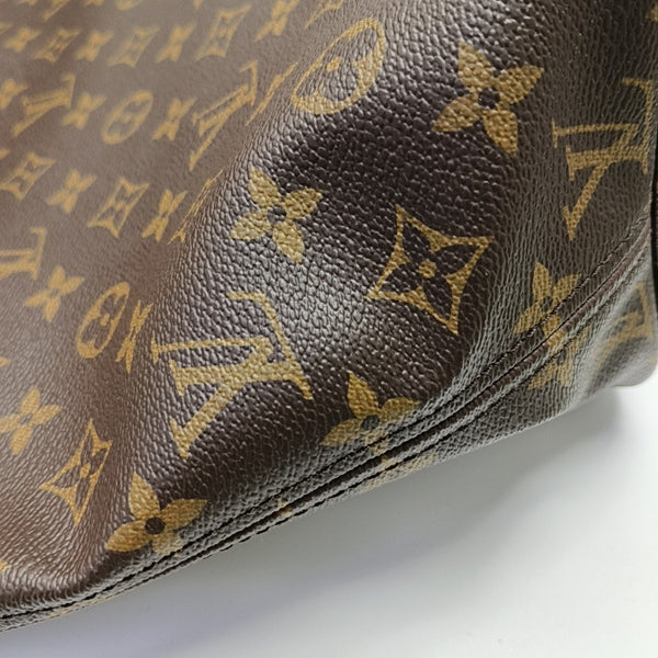 NEVERFULL MM Monogram Coated Canvas Brown