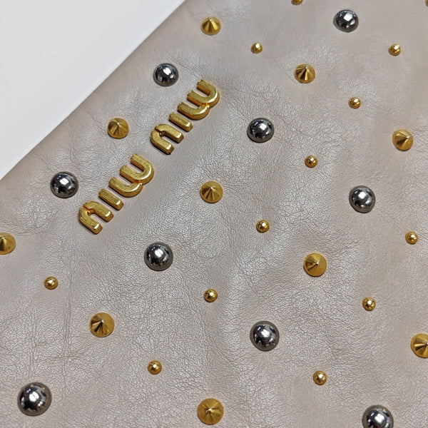 Lambskin Clutch Gray