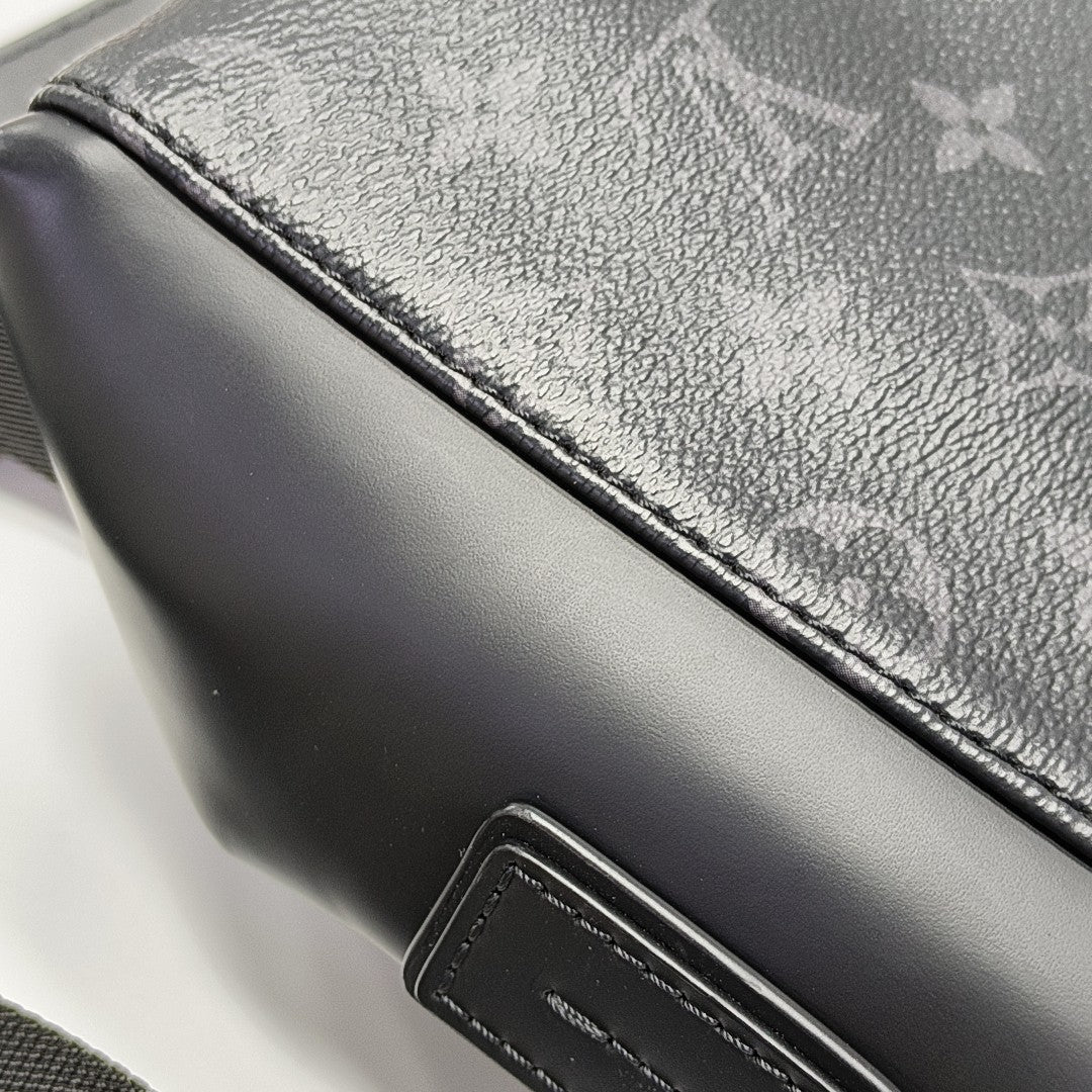 VOYAGER PM Monogram Coated Canvas Black