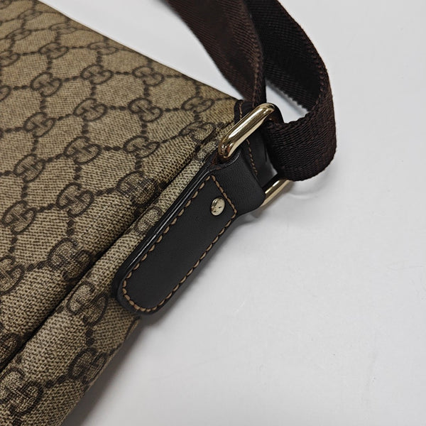 Monogram Coated Canvas Shoulder Bag Beige