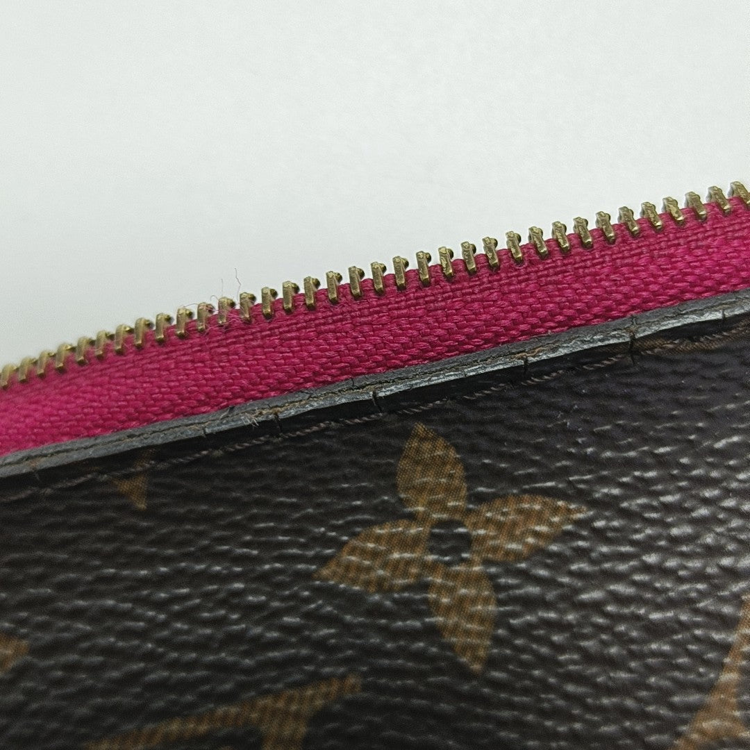 NEVERFULL PM Monogram Coated Canvas Brown
