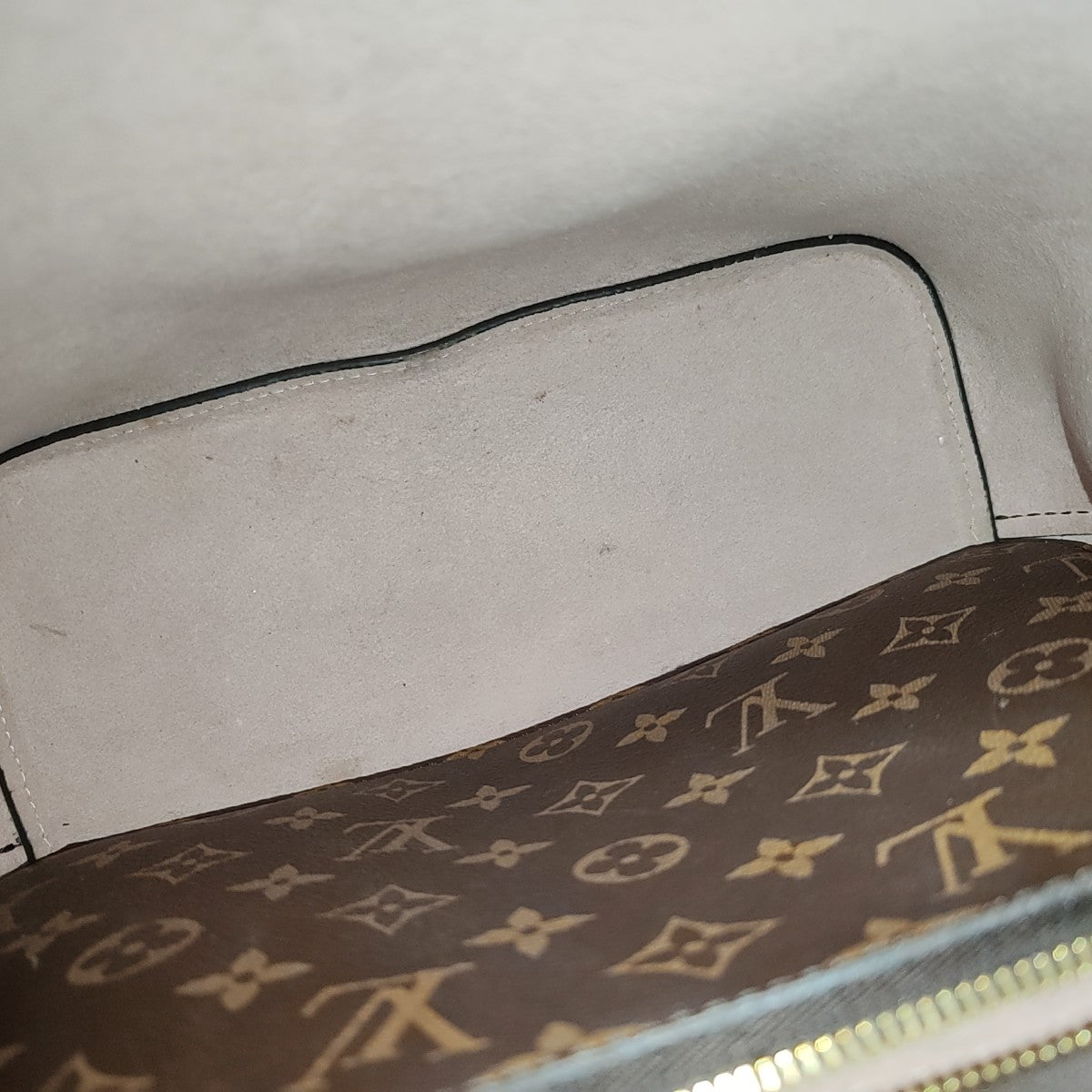 NÉONOÉ MM Monogram Coated Canvas Brown